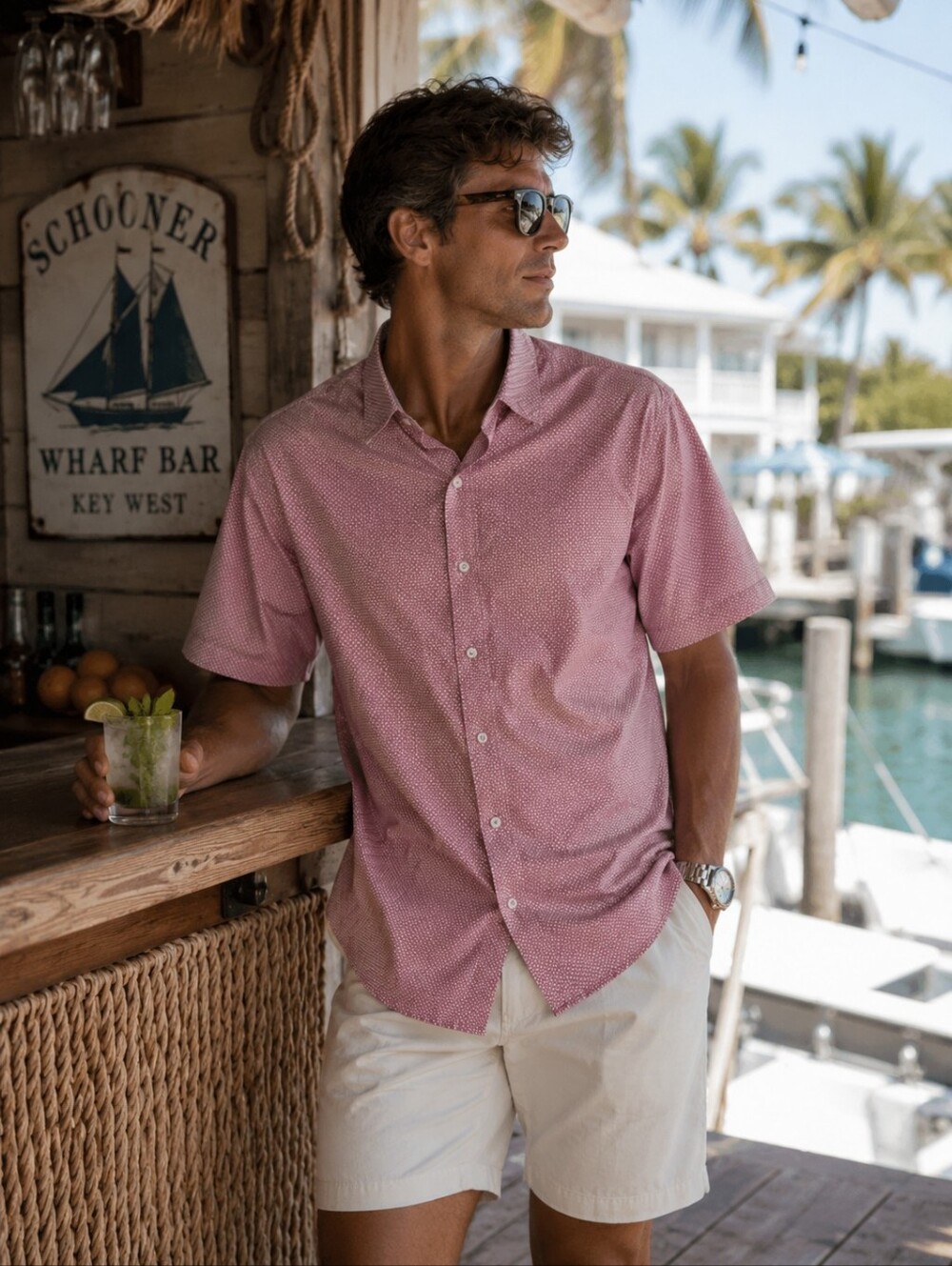 Ted Baker London short sleeve button up shirt